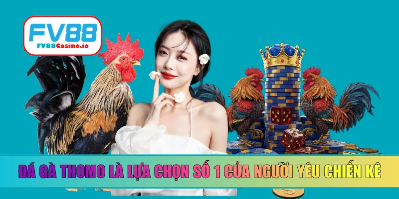 Đá gà Thomo là lựa chọn hàng đầu của người yêu chiến kê